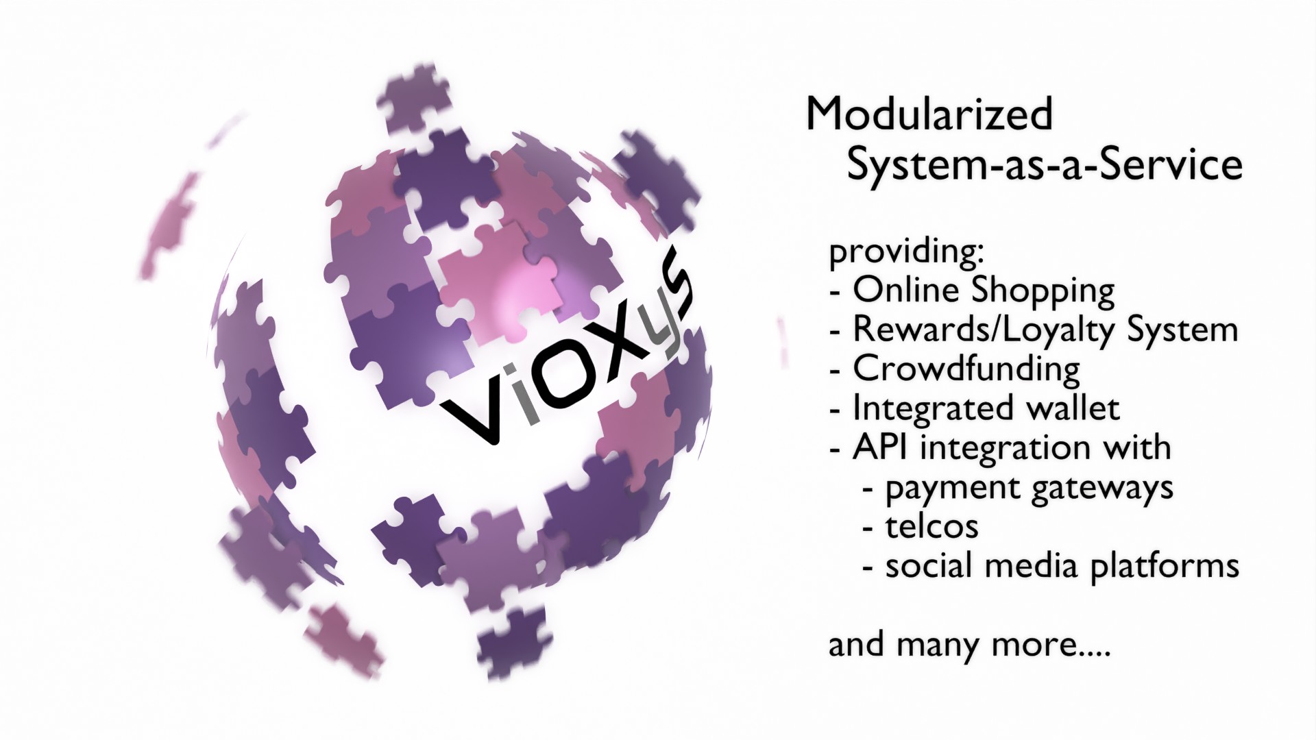 VIOXYS - Modularized System-as-a-Service